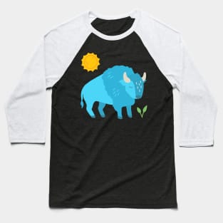 Blue bison Baseball T-Shirt